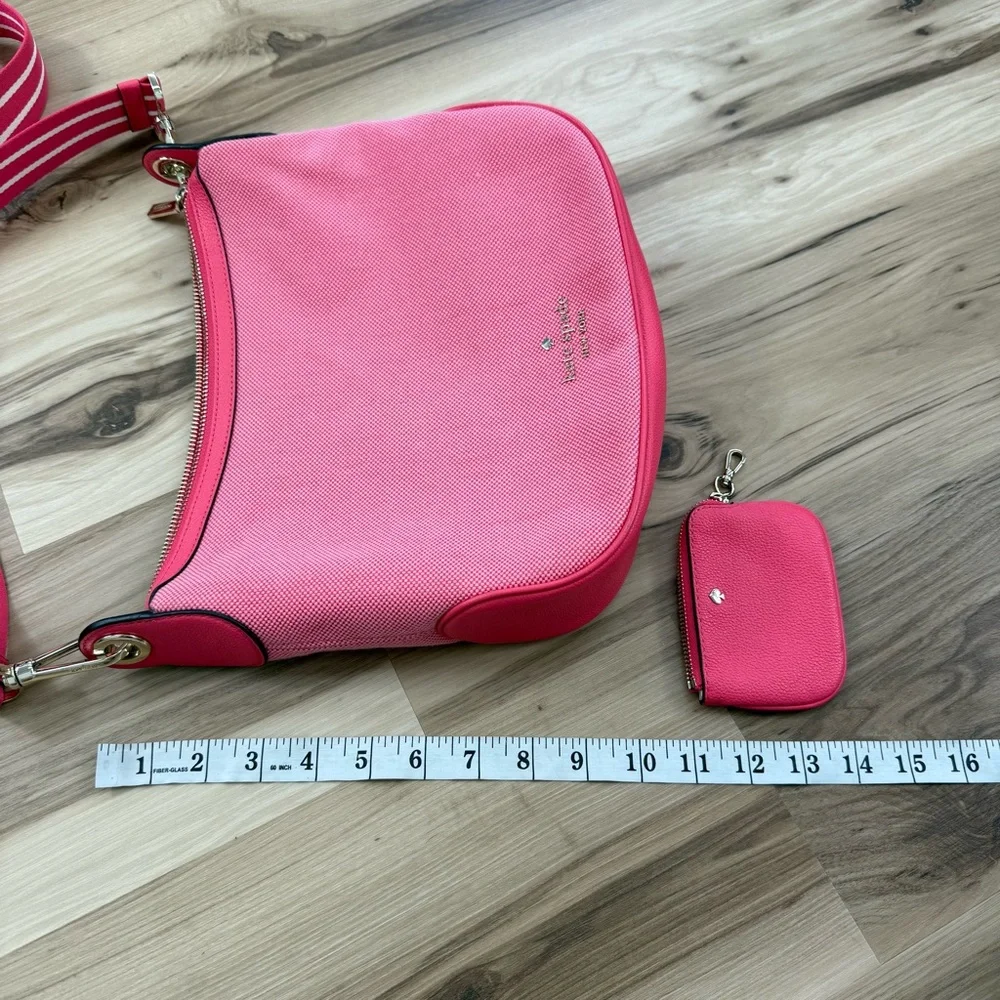 Kate Spade Vibrant Pink Crossbody Bag with Coin Pouch - Picture 14 of 14